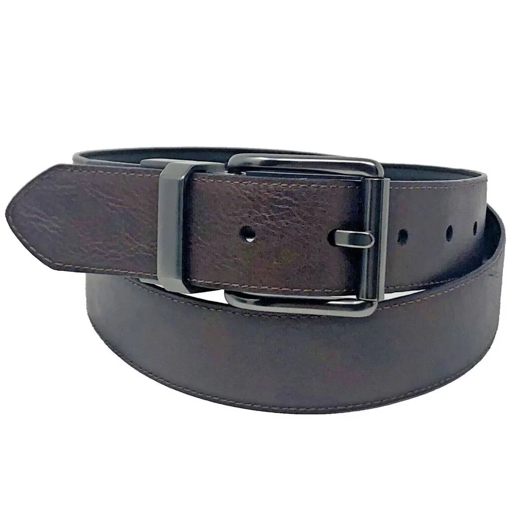 Levis Reversible Leather Belt Mens Size 38” Brown Black Versatile Classic